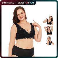 Front Bras for Women, Wireless bras for women no underwire - Seamless bras ,Wide strap with support and lift,Plus size sports...