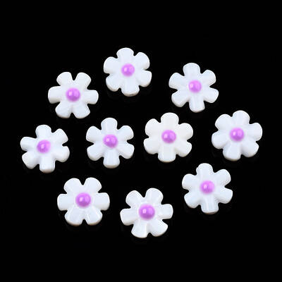 Natural Freshwater Shell Enamel Beads