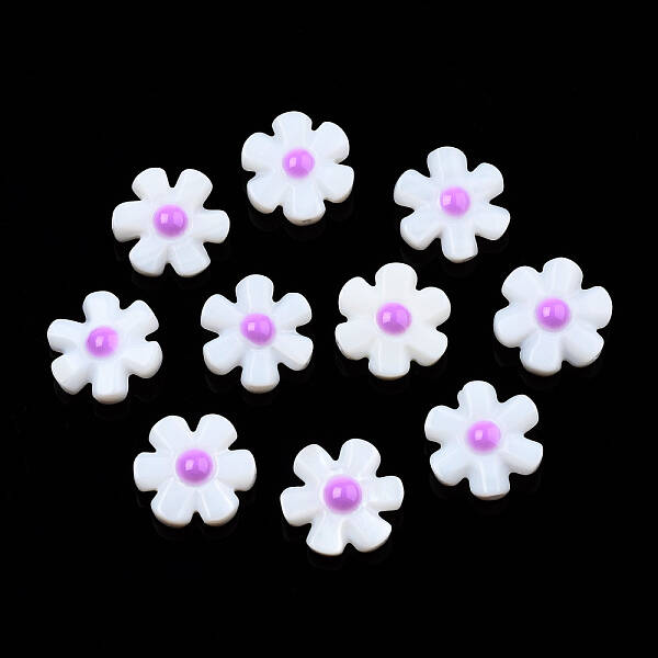 Natural Freshwater Shell Enamel Beads