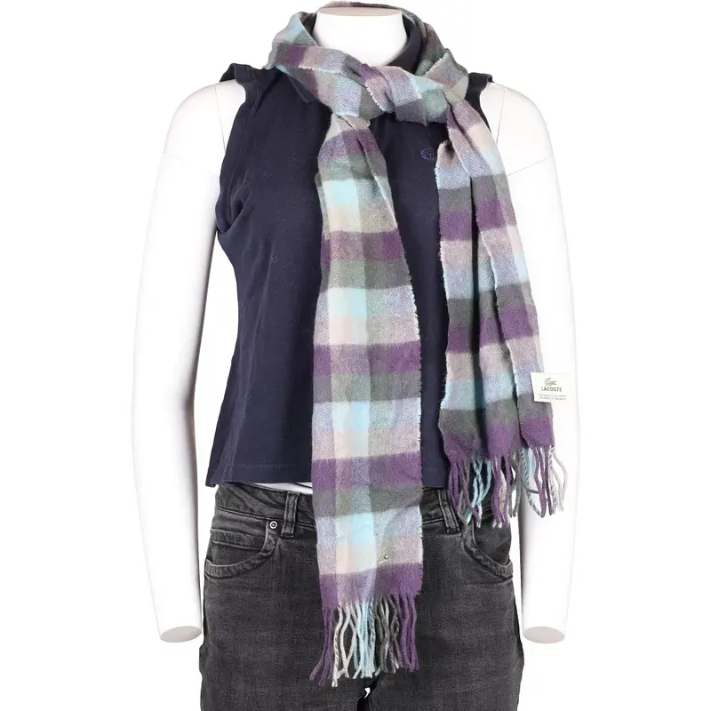 Lacoste Scarf - No Size Multicoloured Cashmere Blend