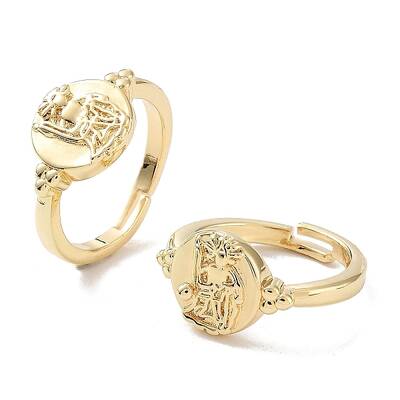 Brass Adjustable Rings for Women