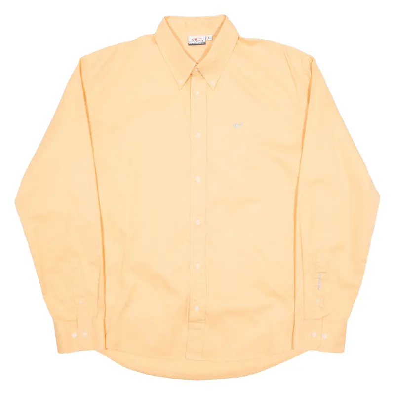 O'NEILL Mens Plain Shirt Orange Long Sleeve L