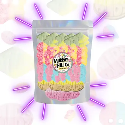 Swedish Candy Sample Pack – 5 Flavors! Sour & Sweet Foam Gummies | Bubs TikTok Viral Candy | Imported from Sweden Bonbon Su...