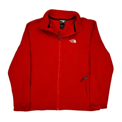 The North Face Fleece - Large Red Polyester