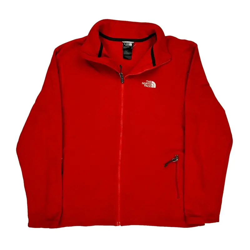 The North Face Fleece - Large Red Polyester