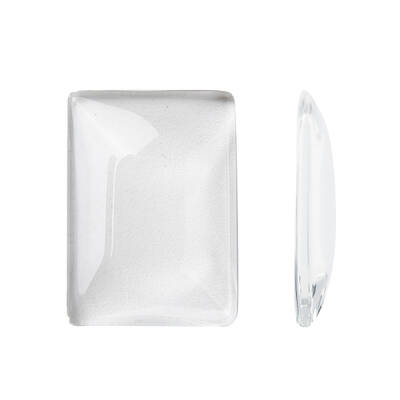Transparent Rectangle Glass Cabochons