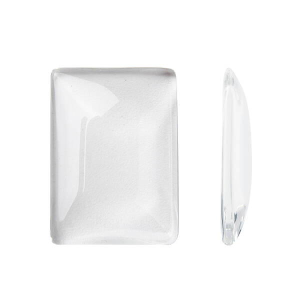 Transparent Rectangle Glass Cabochons