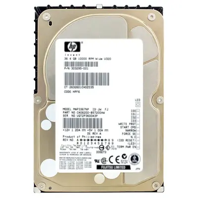 303295-001 HP 36.4GB Ultra-320 SCSI 10000 3.5-inch Hard Drive