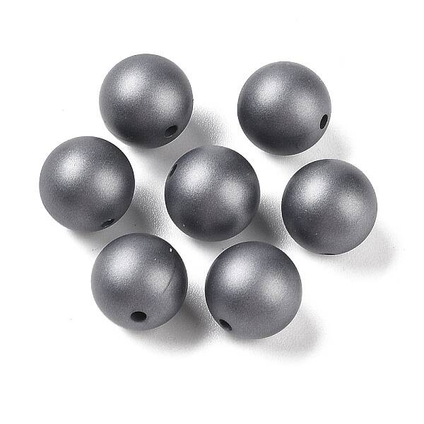 Silicone Beads Round Rubber Beads 15MM Loose Spacer Beads for DIY Supplies Jewelry Keychain Making