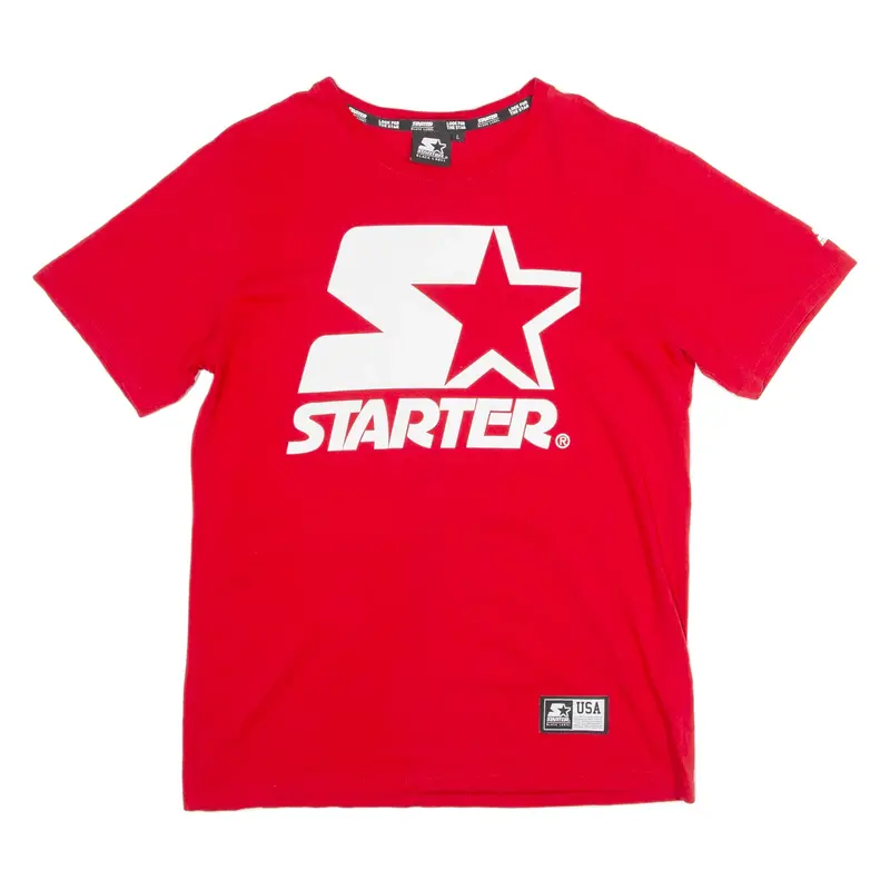 STARTER Mens T-Shirt Red L