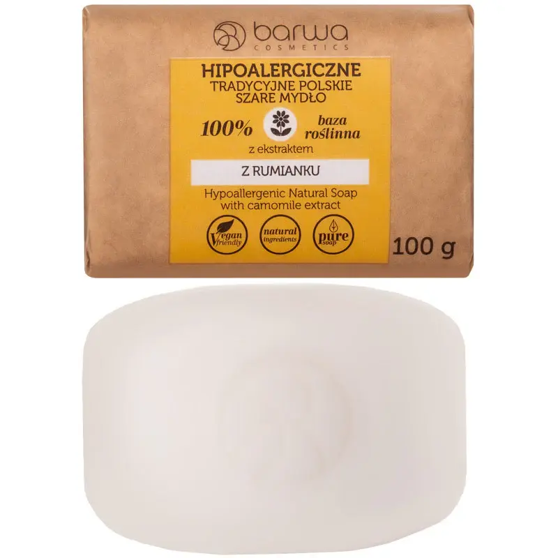 Barwa Cosmetics Chamomile Hypoallergenic Grey Soap 100G