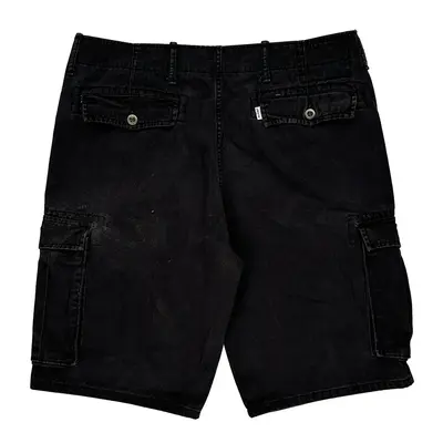 White Tab Levis Cargo Shorts - 34W 10L Black Cotton | Size: 34″ waist