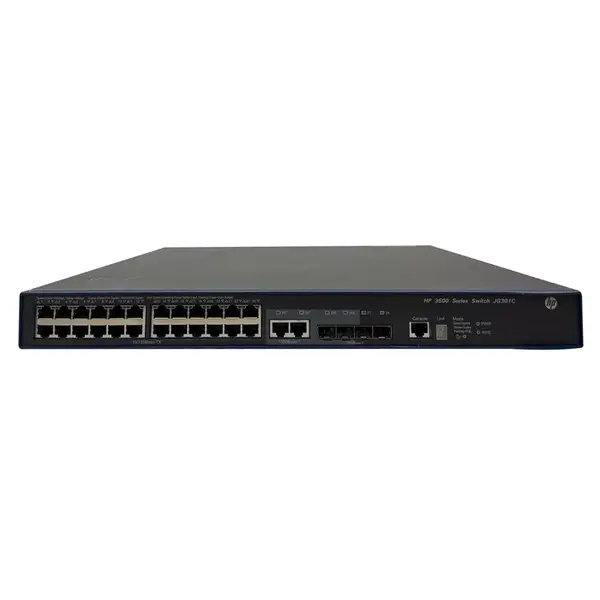 JG301CR#ABB HP FlexNetwork 3600 EI Series 3600 24 PoE+ v2 24 x 10/100Base-TX RJ-45 PoE+ and 4 x 1GbE SFP + 2 x Shared GE RJ-4...
