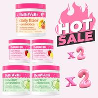 Special 5 Tub Bundle - BelliWelli Daily Fiber + Probiotics + Collagen Fitness Supplement