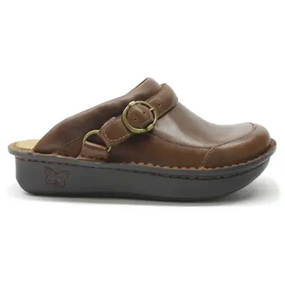 Alegria Seville Leather Women's Clogs Shoes - Oiled Brown - Size:US 7-7.5 Women