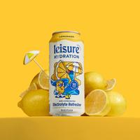 Leisure Hydration Lemonade Electrolyte Drink, Low-Sugar Lemonade Beverage, Magnesium & Ashwagandha for Mood & Stress Support,...
