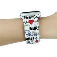 Nurse Theme Silicone Smartwatch Band for Women and Men - Fashion Accessory Wearable