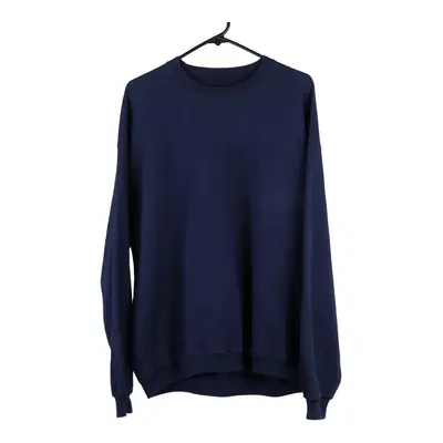 Jerzees Sweatshirt - XL Navy Cotton Blend