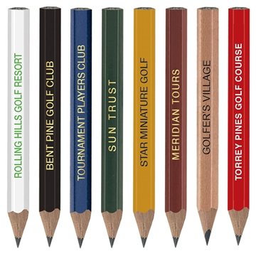 1440 Customized Golf Pencil (Hex.) - No Eraser