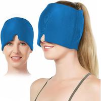 Migraine Relief Gel Cap, 1 Count Wearable and Reusable Cold Pack Care Cap, Ice Headache Wrap for Puffy Eyes, Tension, Sinus, ...