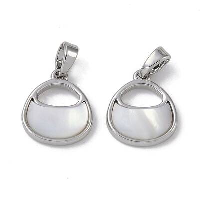Brass Pave Shell Bag Charms