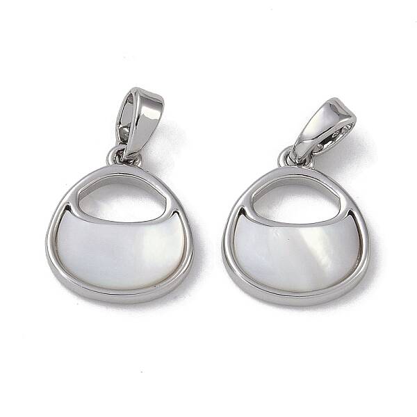 Brass Pave Shell Bag Charms