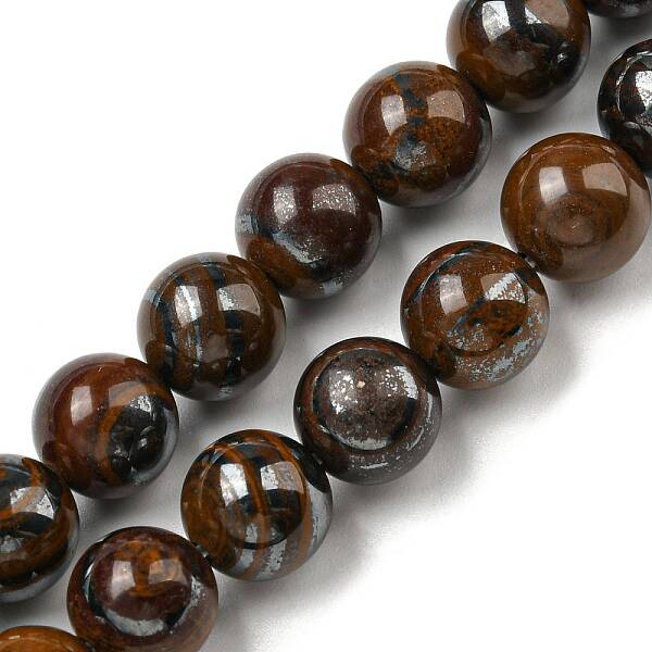 Natural Yellow Tiger Iron Beads Strands