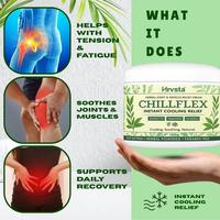 Hrvsta 3% Menthol Pain Relief Balm 100g – Cooling Ointment for Aches, Joints, Headaches | Bálsamo Calmante para Dolores Mu...