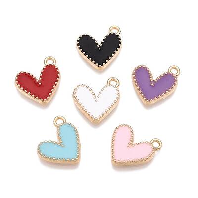 Rack Plating Alloy Enamel Charms