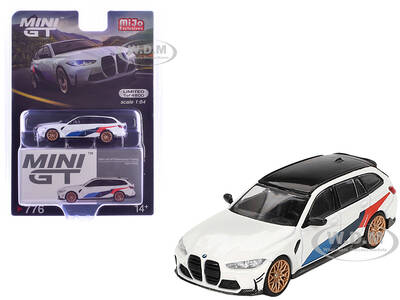 BMW M3 M Performance Touring Alpine White with Black Top and Graphics Limited Edition to 4800 pieces Worldwide 1/64 Diecast M...