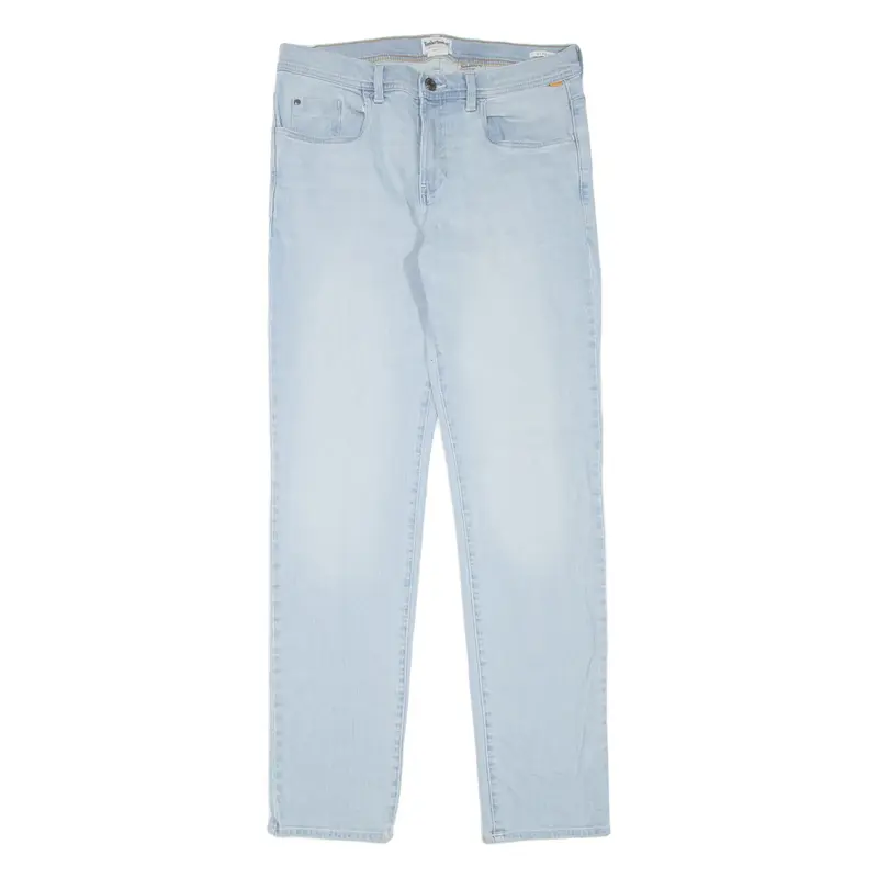 TIMBERLAND Mens Jeans Blue Slim Straight Stone Wash W32 L34