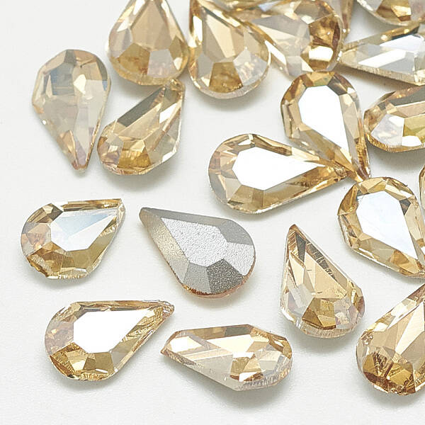 Pointed Back Glass Rhinestone Cabochons
