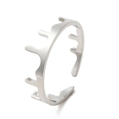 Non-Tarnish 304 Stainless Steel Open Cuff Ring