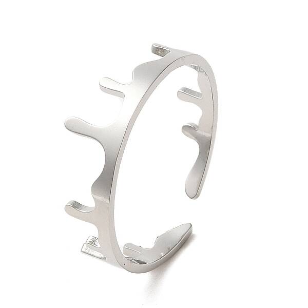 Non-Tarnish 304 Stainless Steel Open Cuff Ring