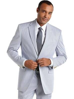 Light Blue Seersucker Suit