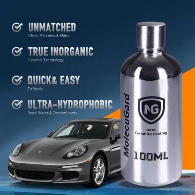 MolecuGard Auto Ceramics Coating - Advanced Quick Acting Coating Agent with Dust Proof & Glazing Effects - Long Lasting Car P...