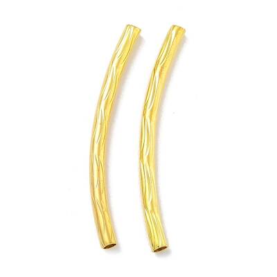 Brass Curved Tube Beads