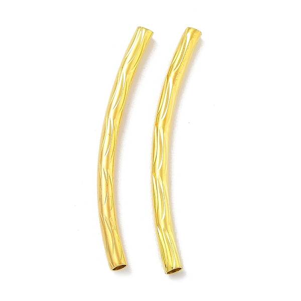 Brass Curved Tube Beads