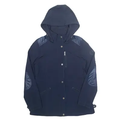 LAUREN RALPH LAUREN Womens Jacket Blue Hooded S