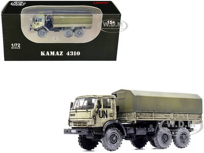 Kamaz 4310 Transport Truck Beige (Weathered) United Nations 1/72 Diecast Model by Legion