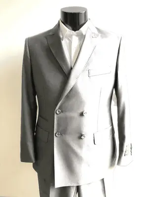 DB-Slim Charcoal Gray - Wholesale Mens Suits - Wholesale Suits