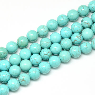 Synthetic Turquoise Beads Strands