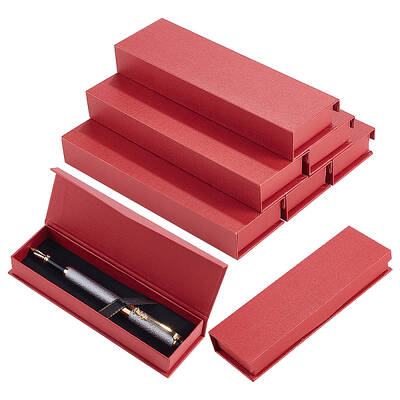 BENECREAT 10pcs Dark Red Ballpoint Pen Gift Box with Magnetic Closure