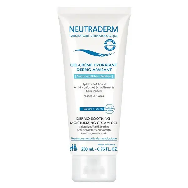 Neutraderm Dermo-Soothing Moisturizing Cream Gel Sensitive, Reactive Skin 200ml
