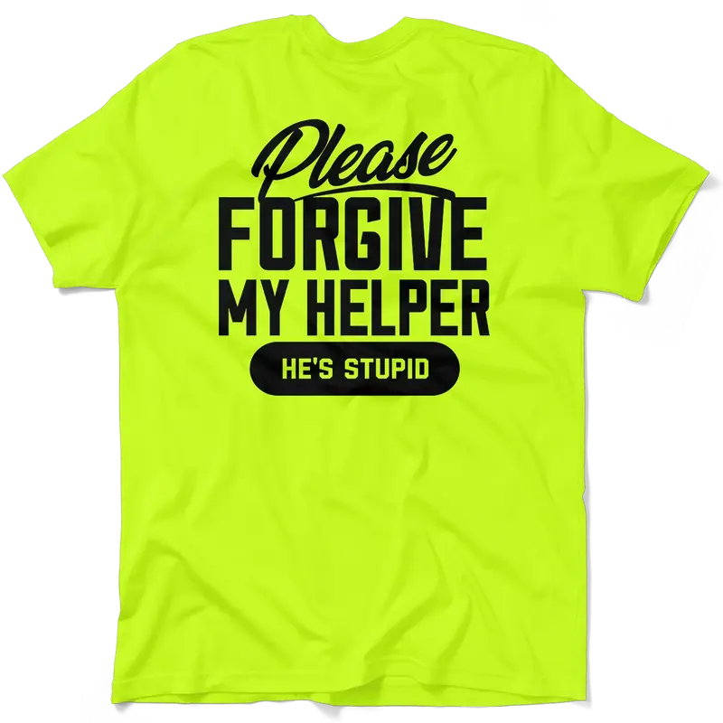 My Helper - Safety Yellow T-Shirt