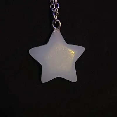 Glow In The Dark Necklace Pendant With Cardboard Necklace Holder, Multiple Necklace Varieties, Great For people of all Ages, ...