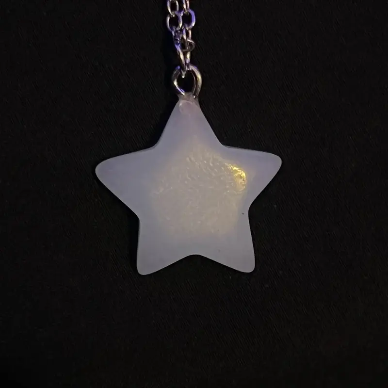 Glow In The Dark Necklace Pendant With Cardboard Necklace Holder, Multiple Necklace Varieties, Great For people of all Ages, ...