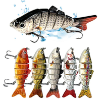 5 Pieces/set Fishing Lures Set With Box Multi Segments Jointed Hard Bait Wobblers Swimbait Crankbait Swim Bass For Pike Sinki...
