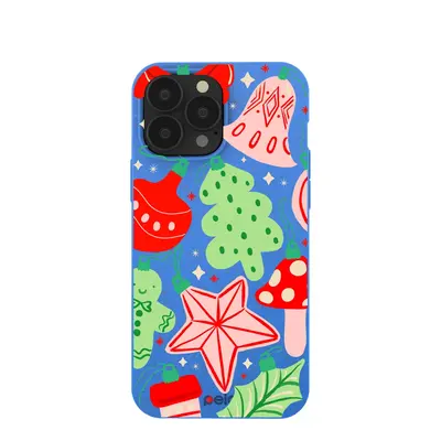 Electric Blue Festive Flair iPhone 13 Pro Max Case