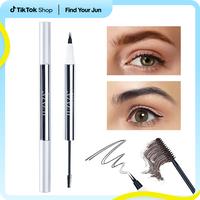 Luxaza PRO 2-in-1 Micro-Forked Liquid Eyebrow Pen & Setting Gel – Dual-Ended Precision for Hair-Like Strokes, Waterproof Al...